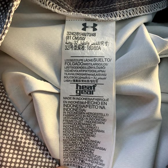 Under Armour UA Fish Hunter Cargo Shorts Mens 32 Loose Heat Gear Digital Camo - Picture 8 of 13